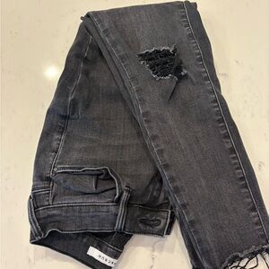 PacSun Womens Distressed Gray Jeggings